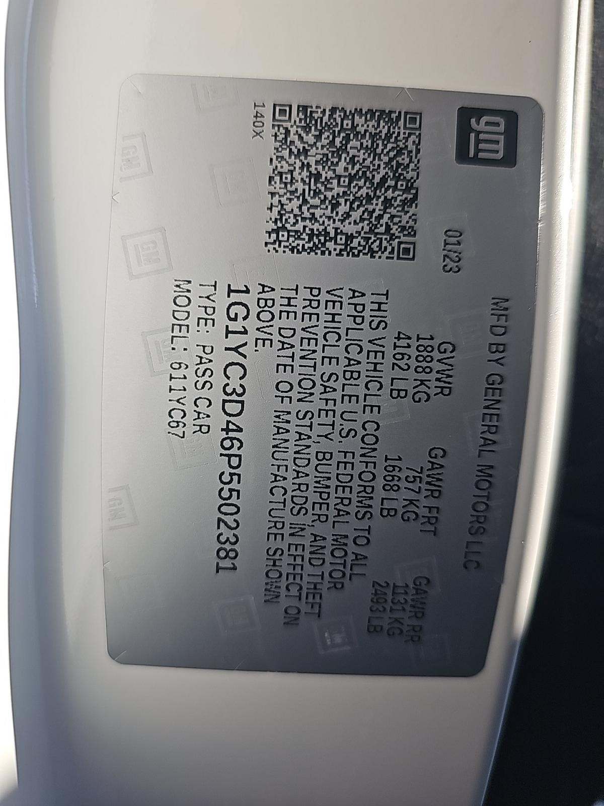 2023 Chevrolet Corvette Stingray RWD