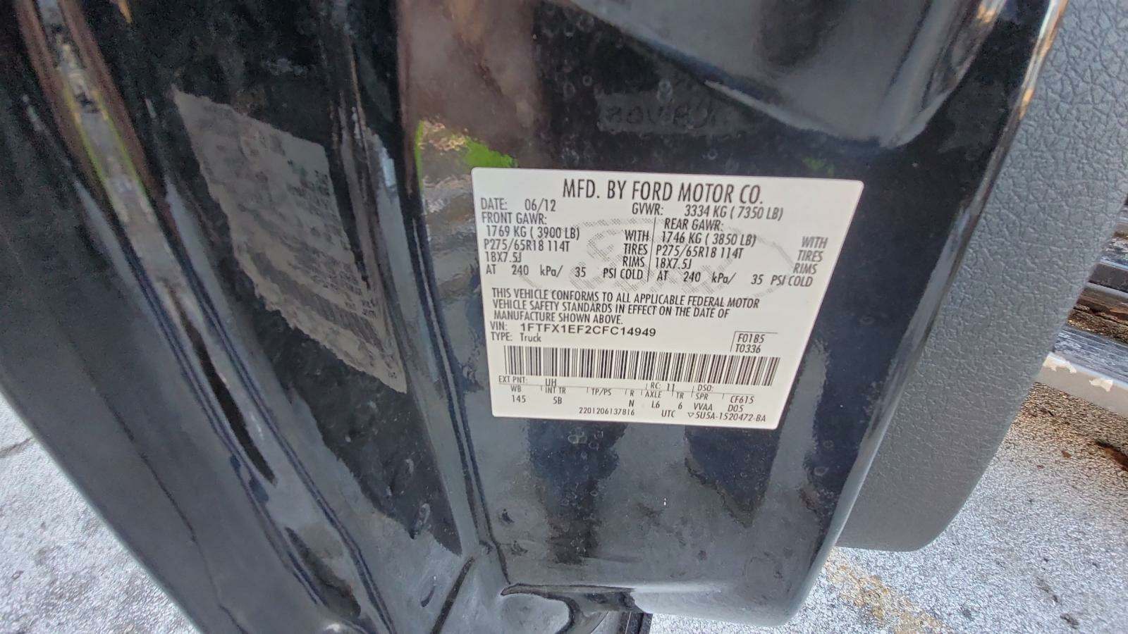 2012 Ford F-150 FX4 AWD