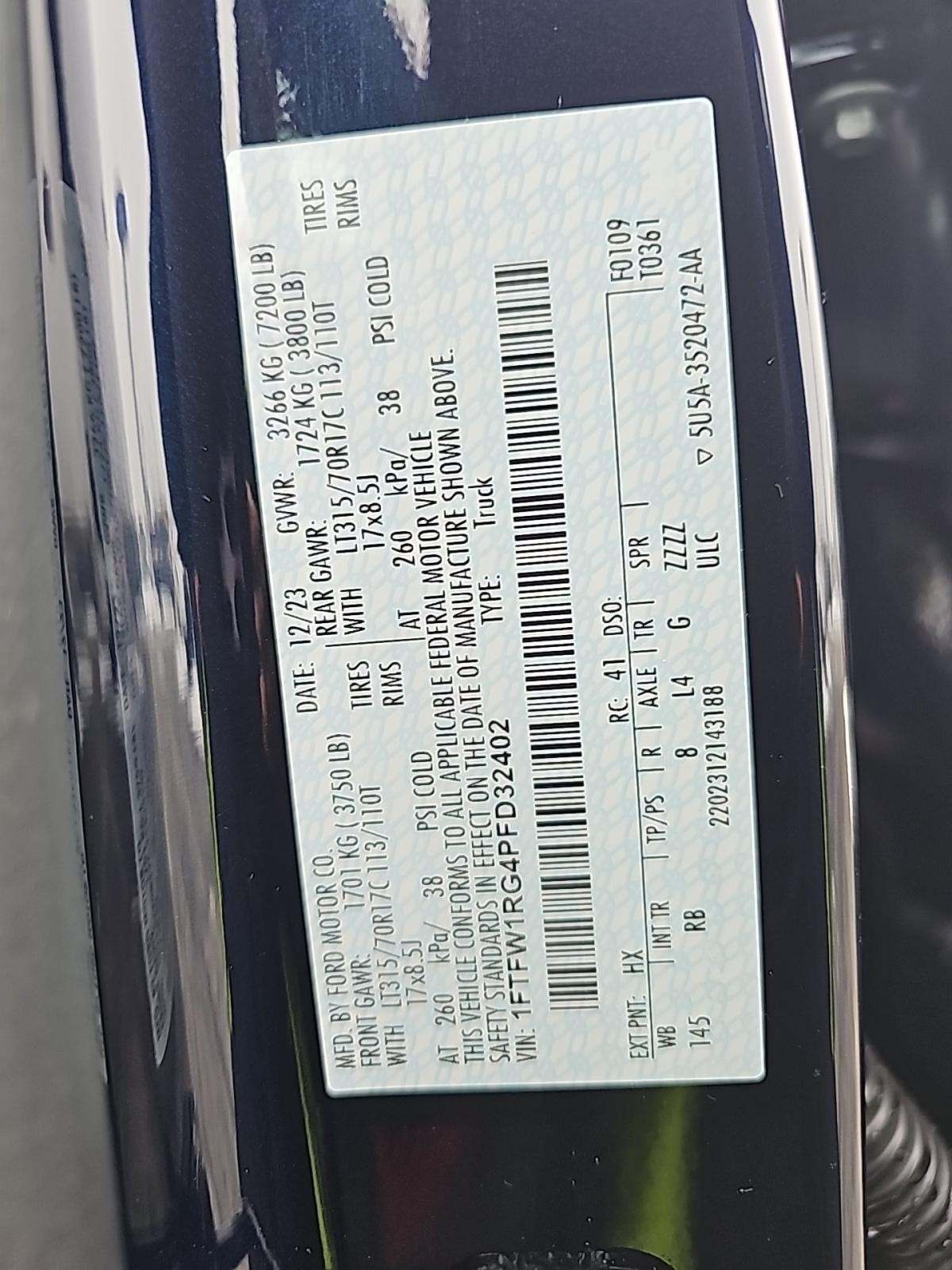 2023 Ford F-150 Raptor AWD