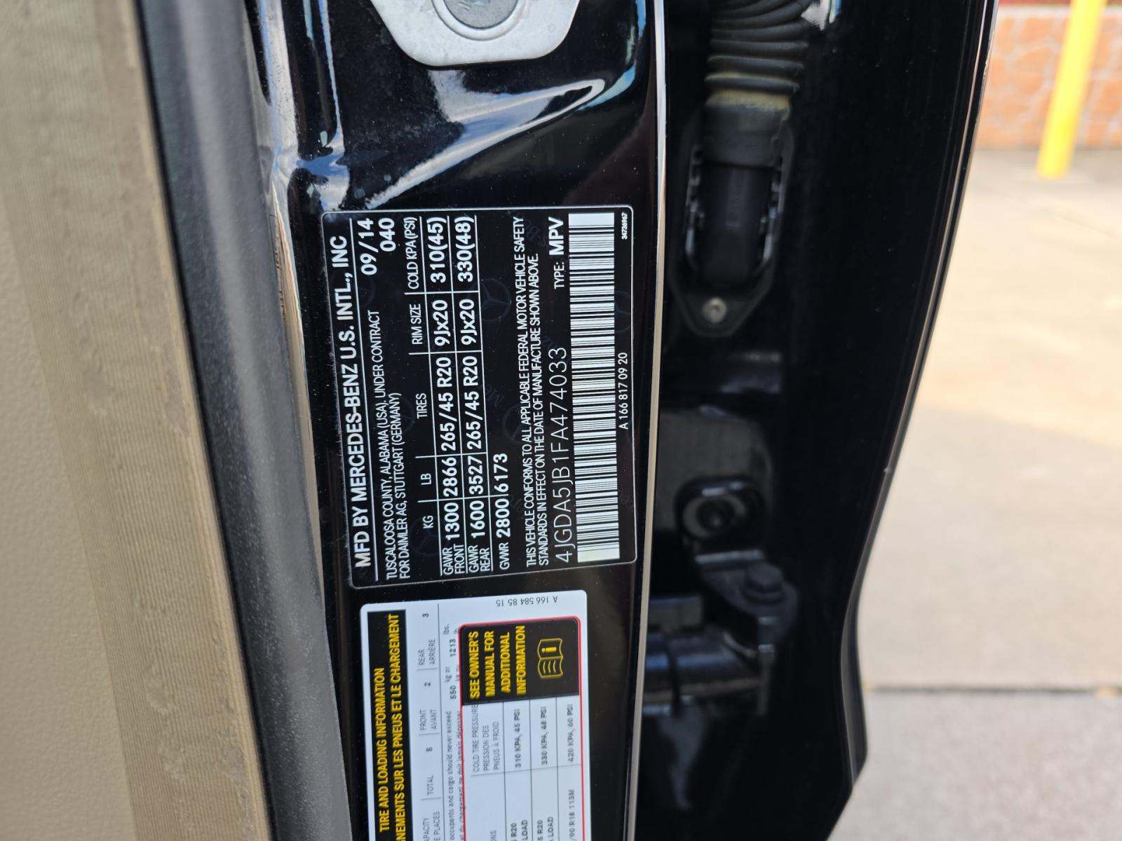 2015 Mercedes-Benz M-Class ML 350 RWD