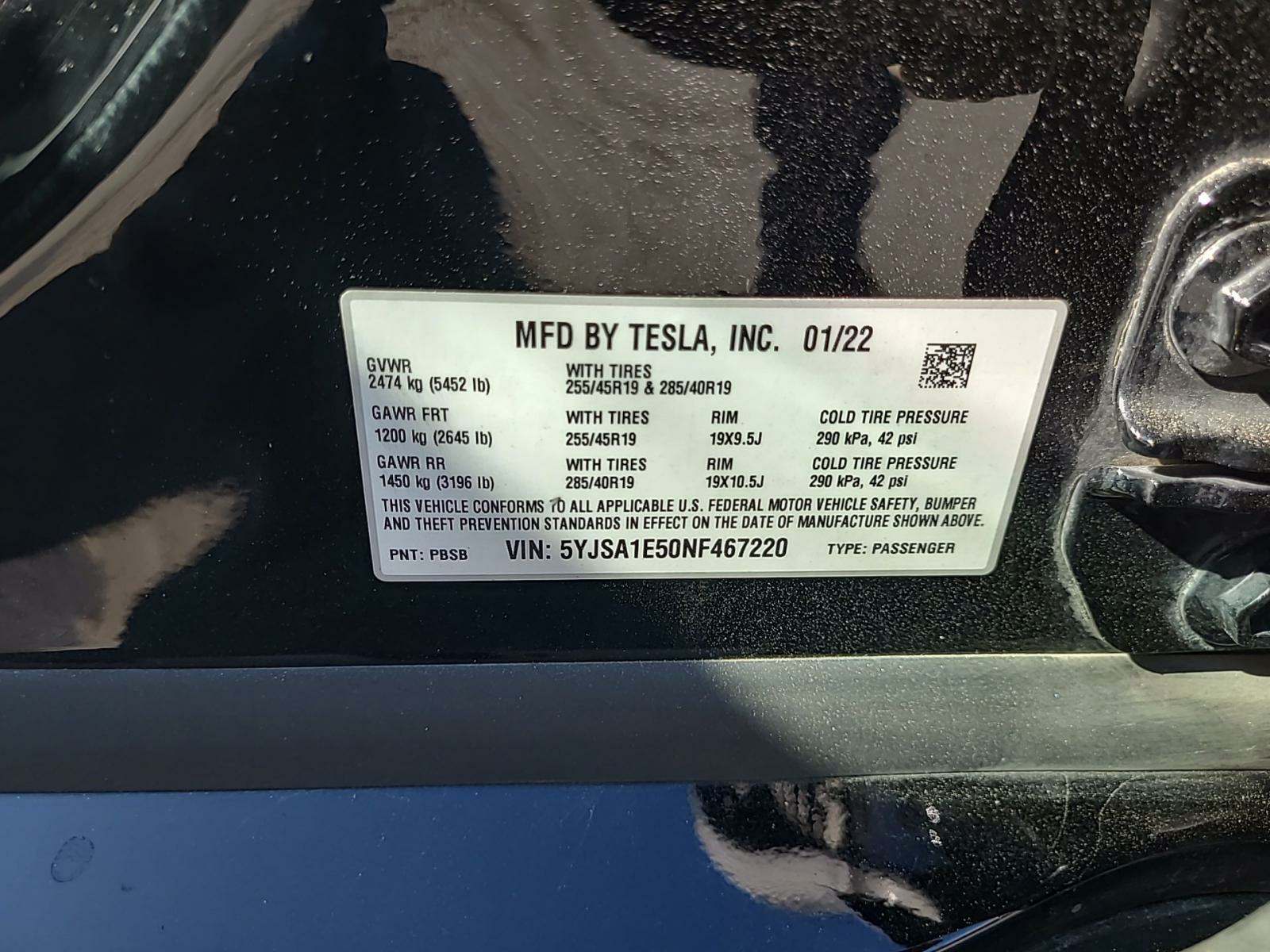 2022 Tesla Model S Base AWD