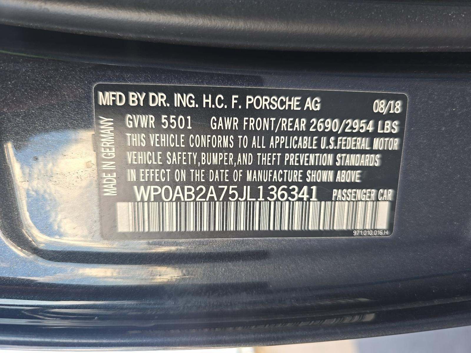 2018 Porsche Panamera 4S AWD