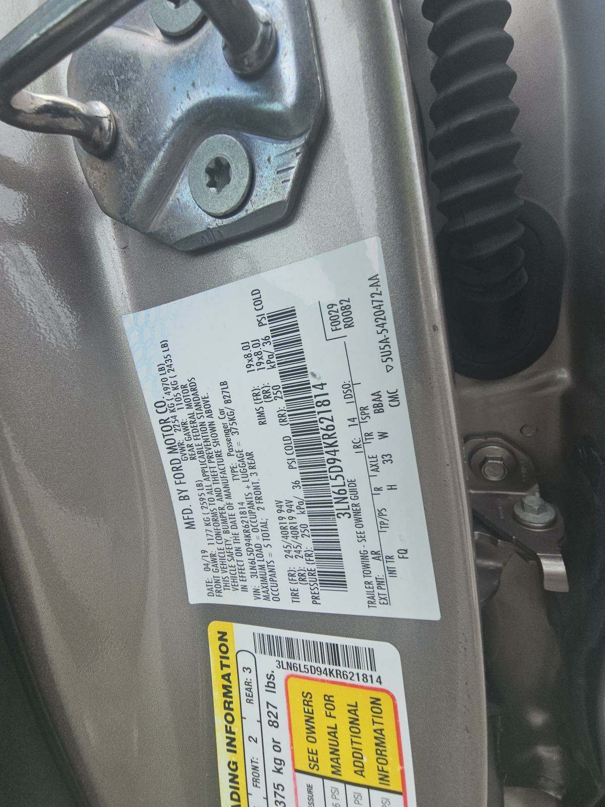 2019 Lincoln MKZ Reserve I AWD