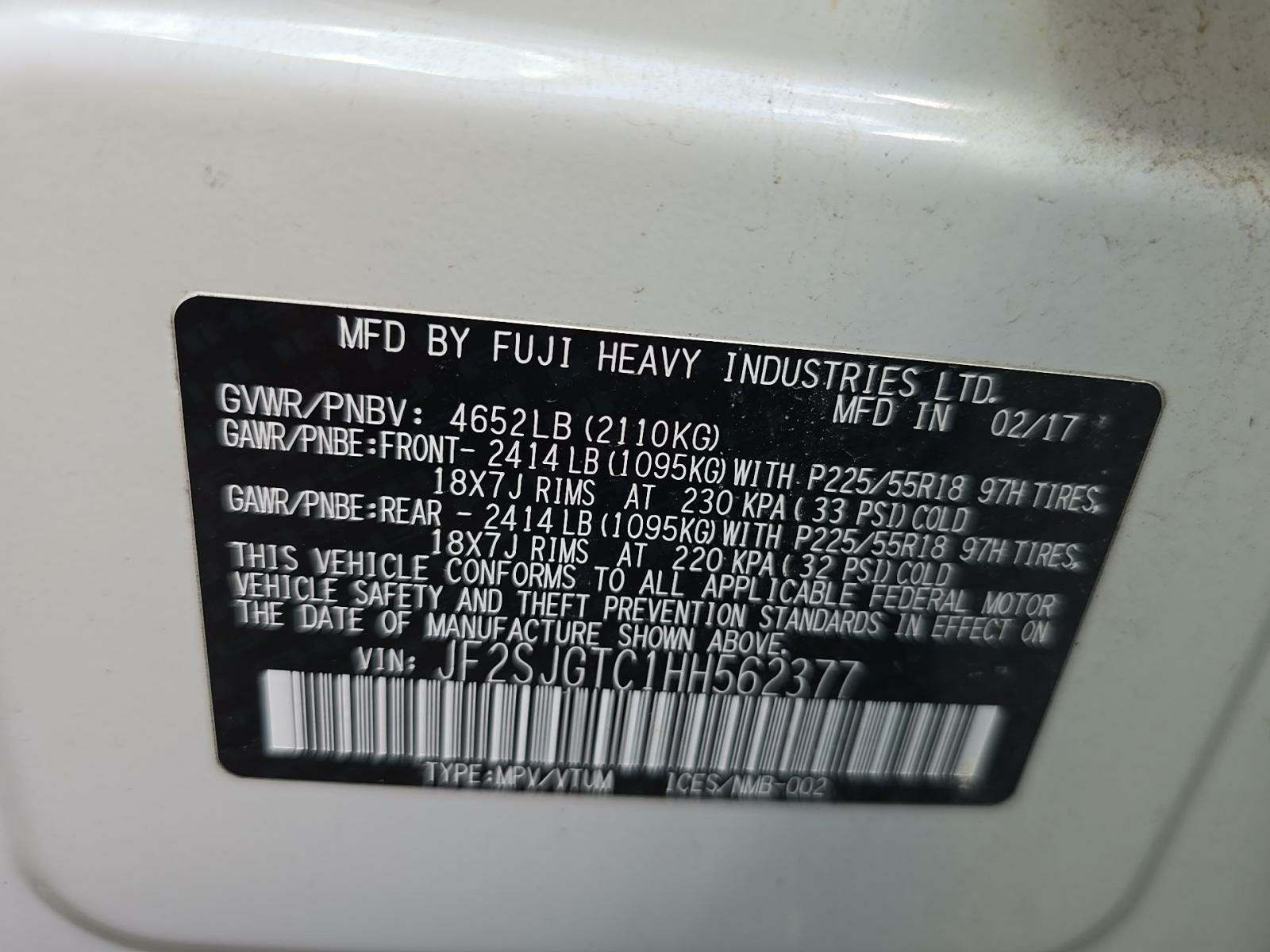 2017 Subaru Forester 2.0XT Touring AWD