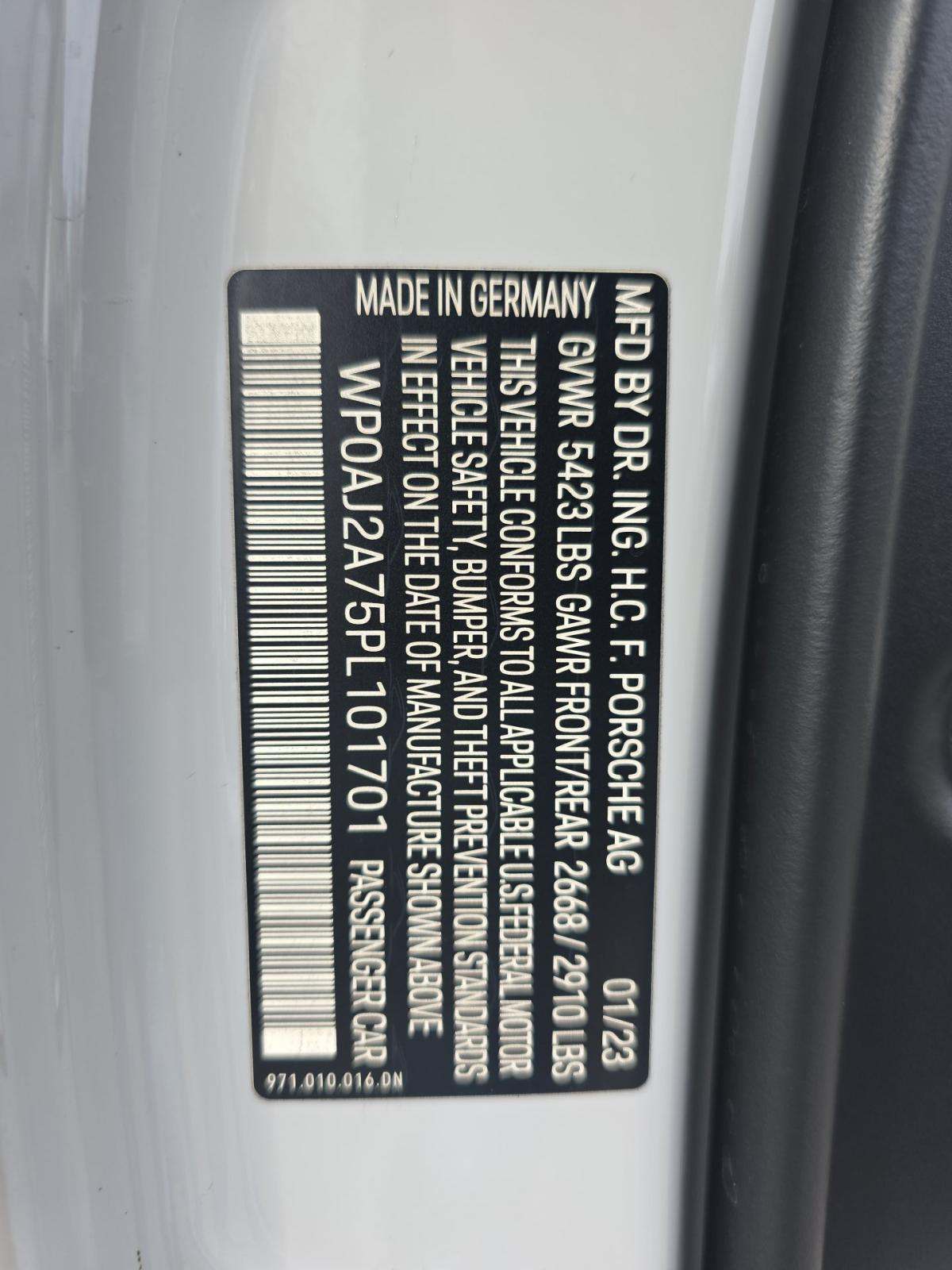 2023 Porsche Panamera 4 Platinum Edition AWD