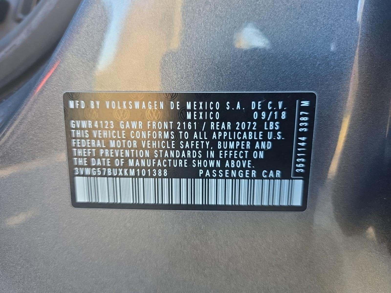 2019 Volkswagen Jetta 1.4T SEL Premium FWD