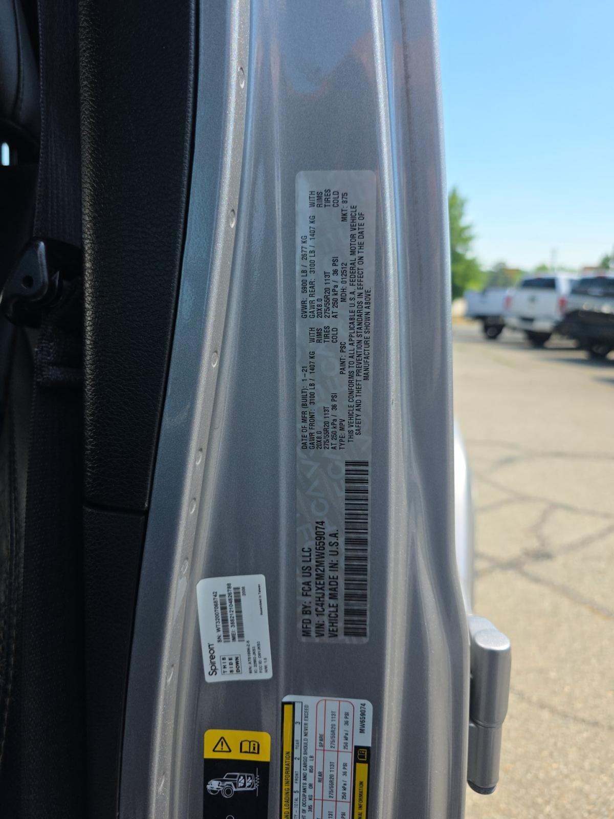2021 Jeep Wrangler Unlimited Sahara High Altitude Edition AWD