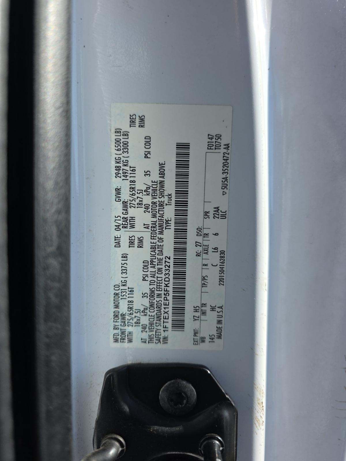 2015 Ford F-150 Lariat AWD