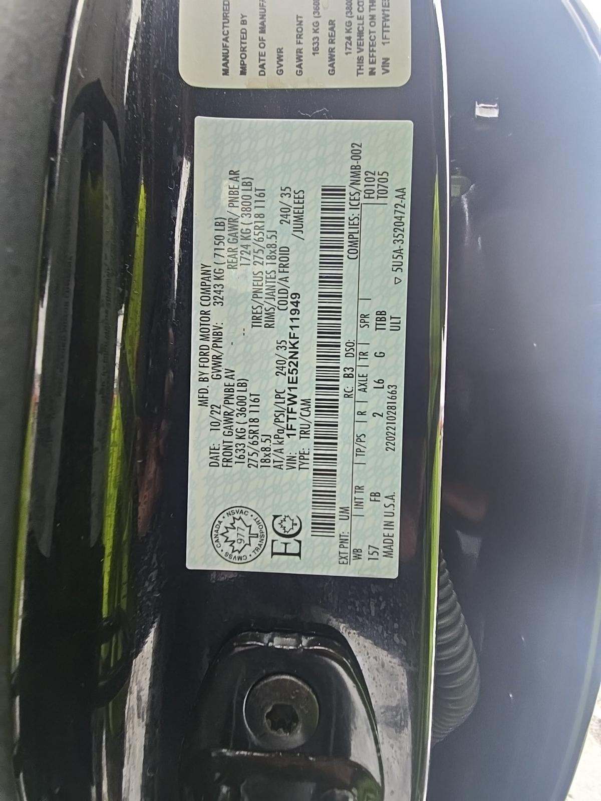 2022 Ford F-150 XLT AWD