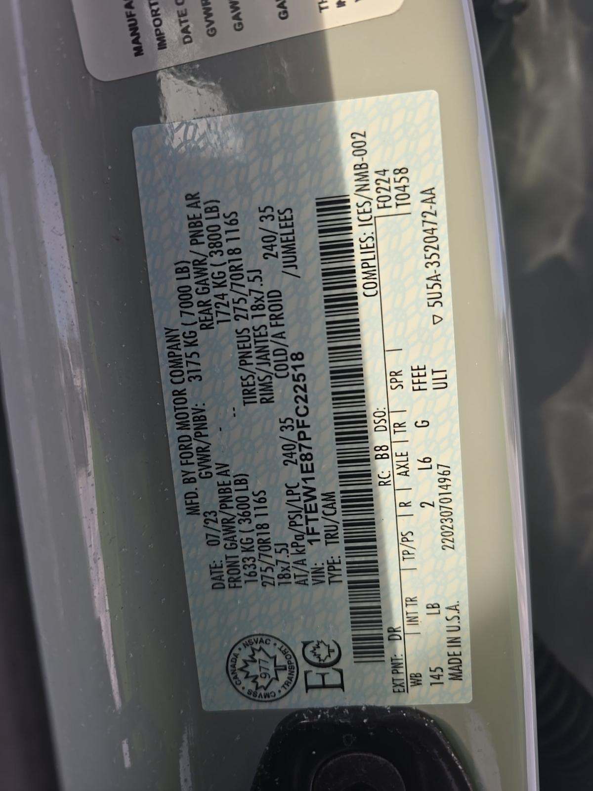 2023 Ford F-150 Tremor AWD