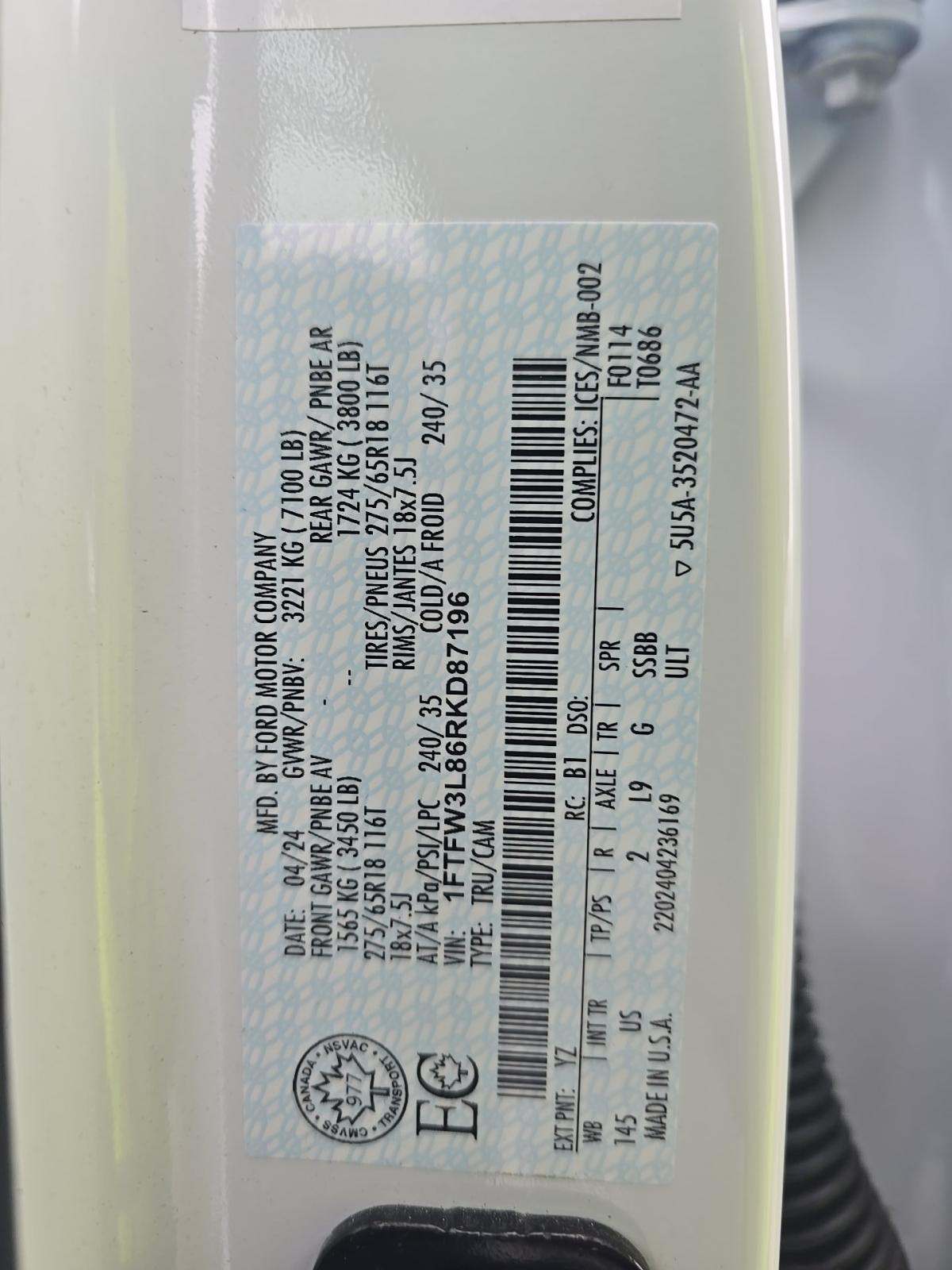 2024 Ford F-150 XLT AWD