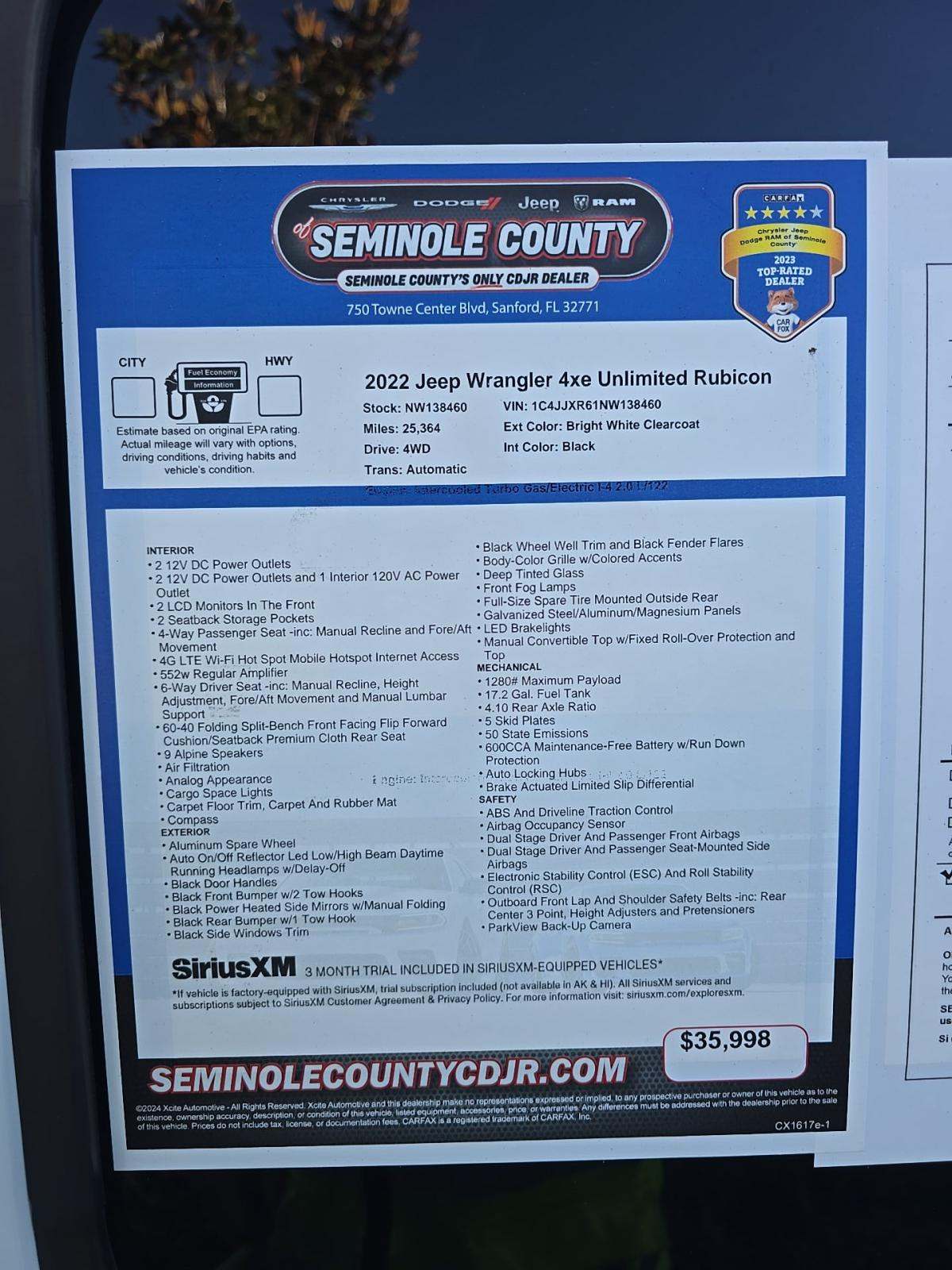 2022 Jeep Wrangler Unlimited 4xe Rubicon AWD