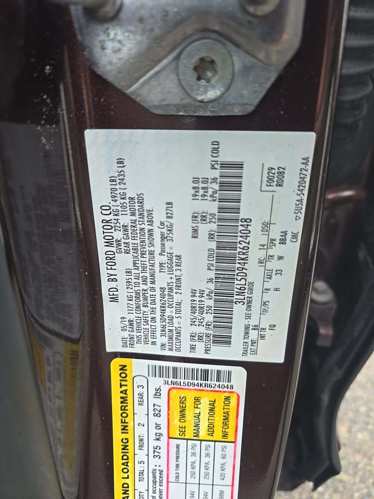 2019 Lincoln MKZ Reserve I AWD