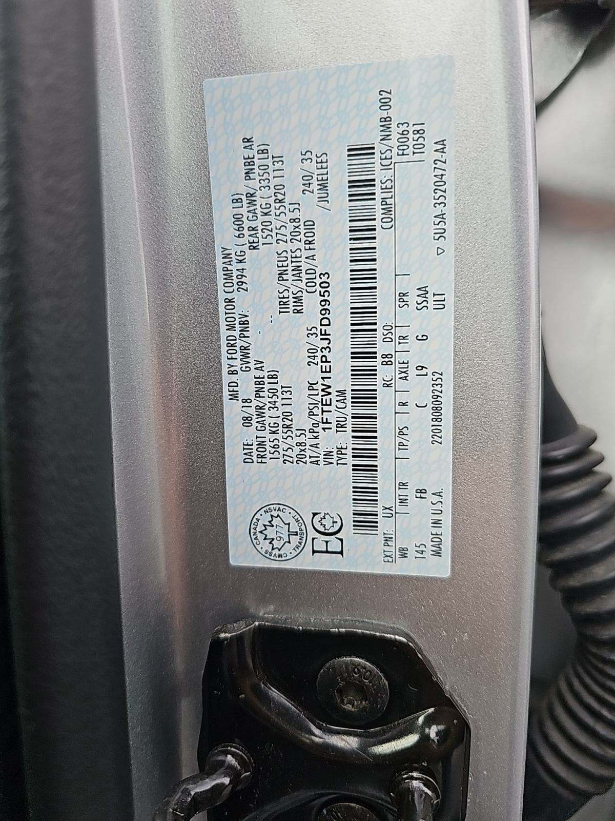 2018 Ford F-150 XLT AWD