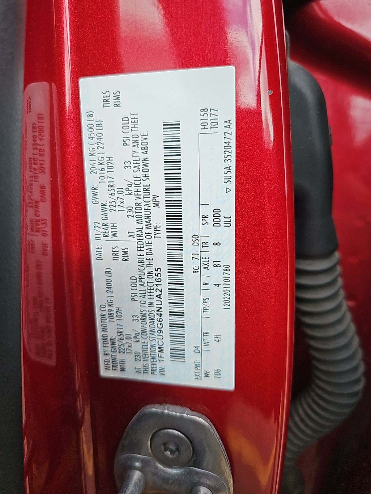 2022 Ford Escape SE AWD