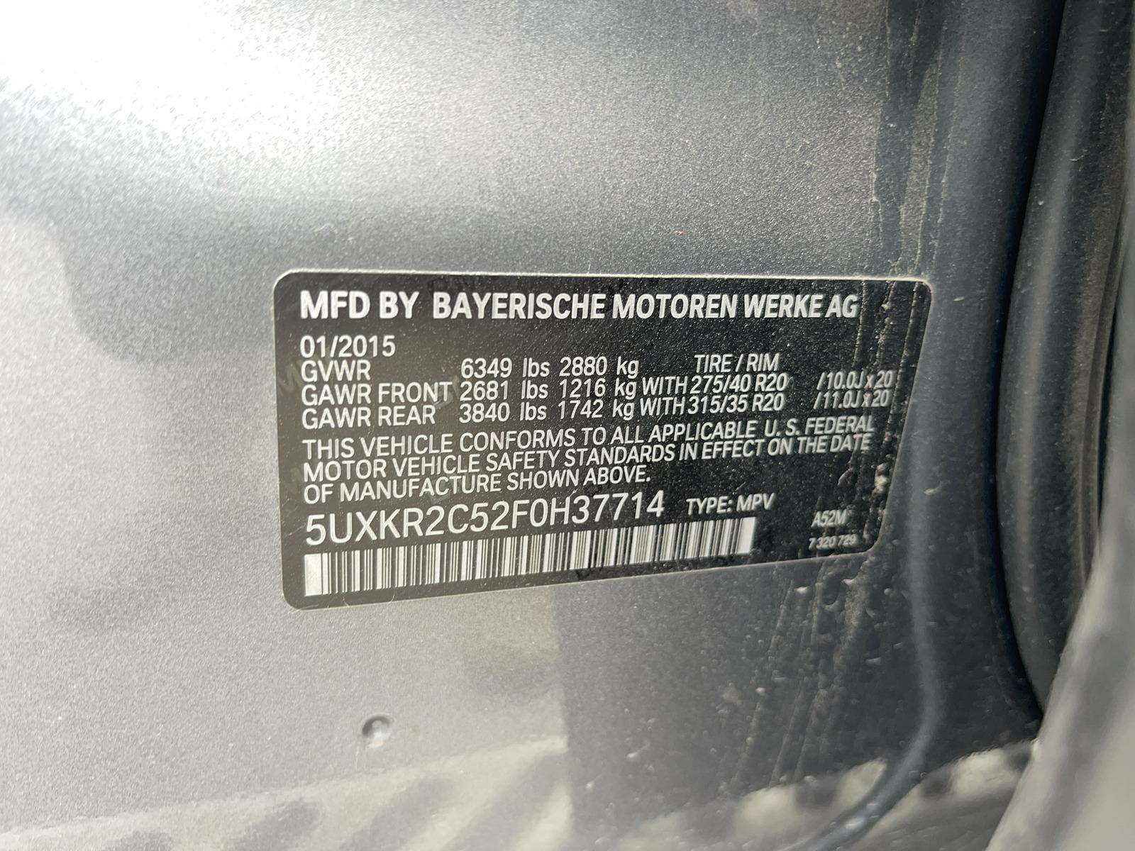 2015 BMW X5 sDrive35i XLINE RWD