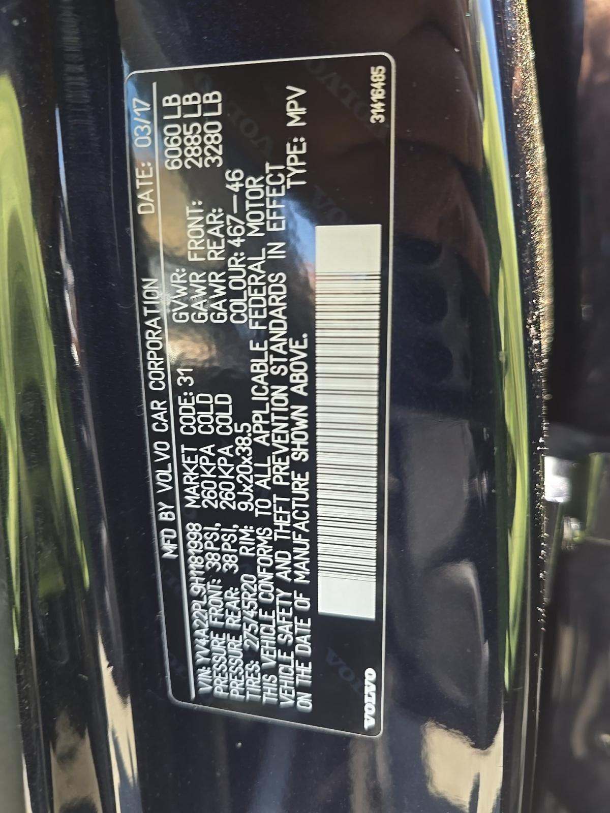 2017 Volvo XC90 T6 Inscription AWD