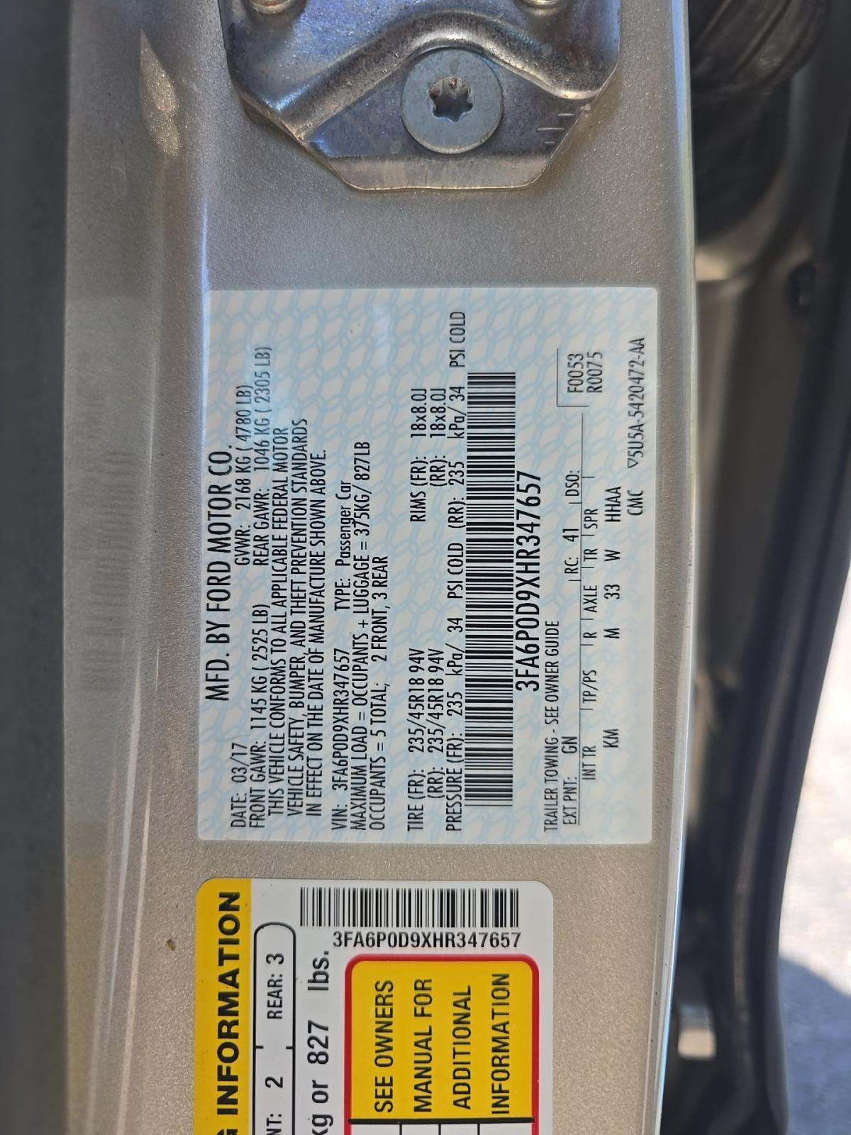 2017 Ford Fusion Titanium AWD