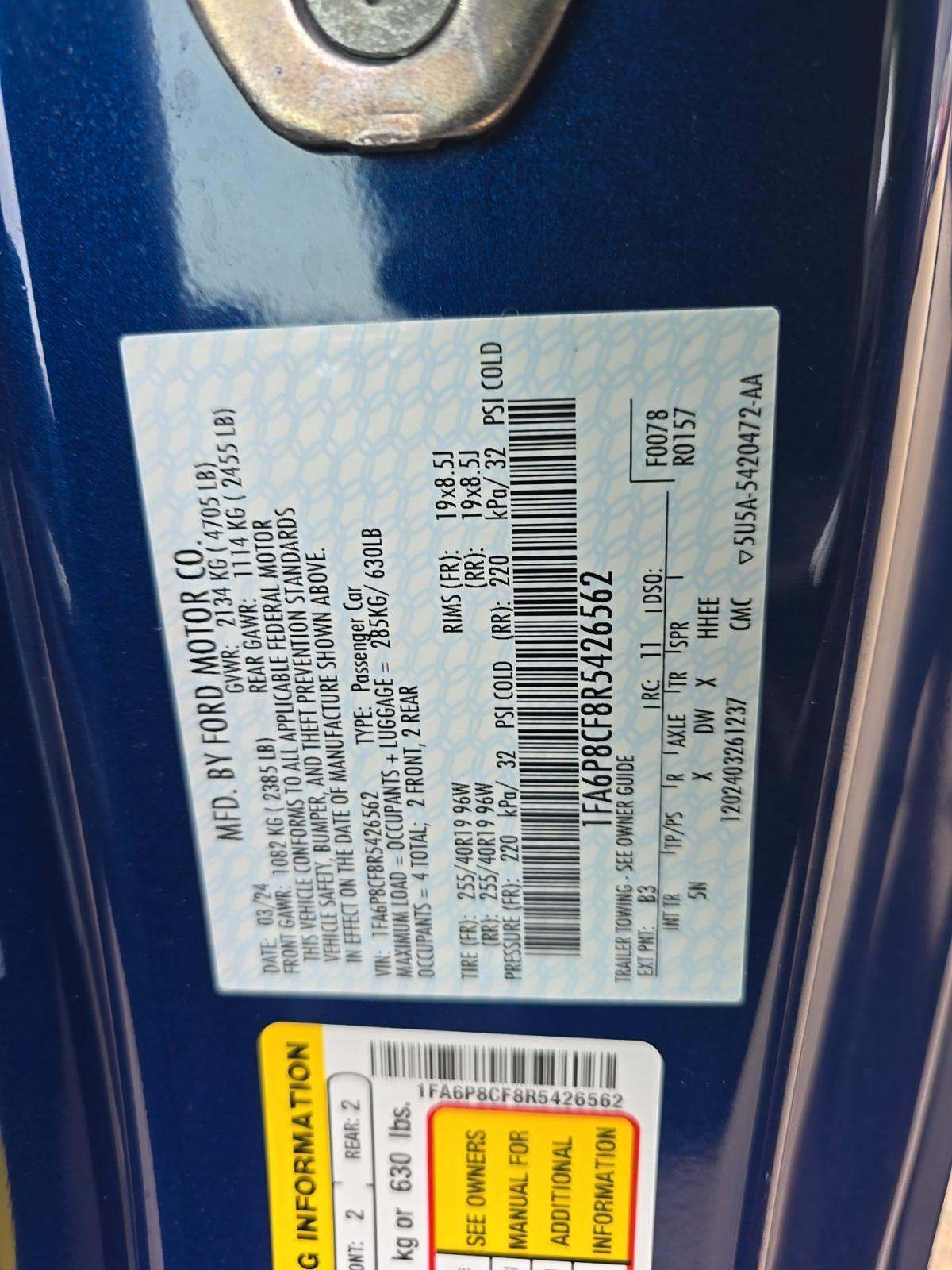 2024 Ford Mustang GT Premium RWD