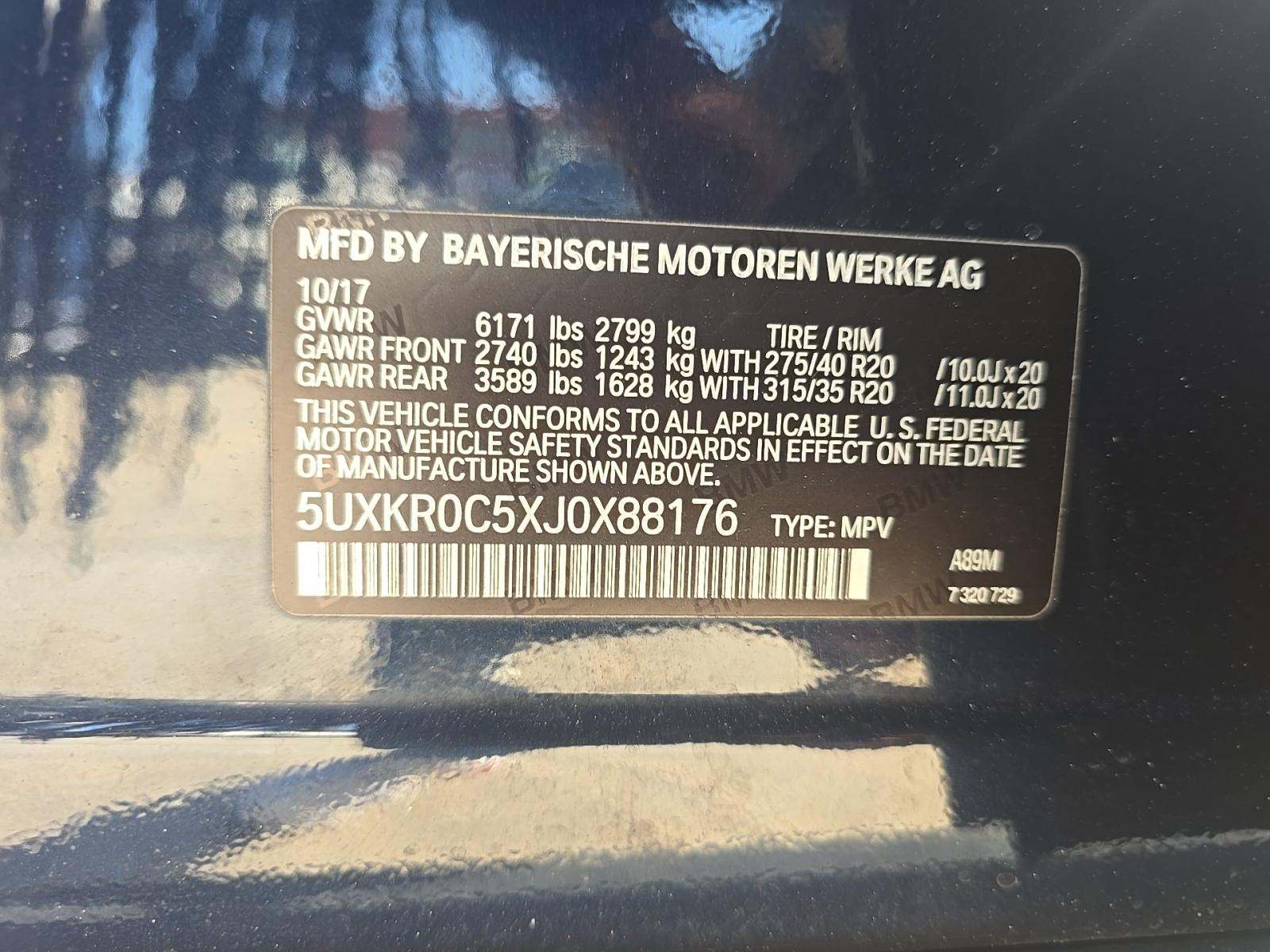 2018 BMW X5 xDrive35i AWD