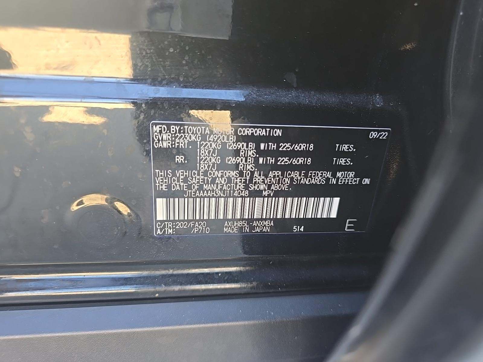 2022 Toyota Venza LE AWD