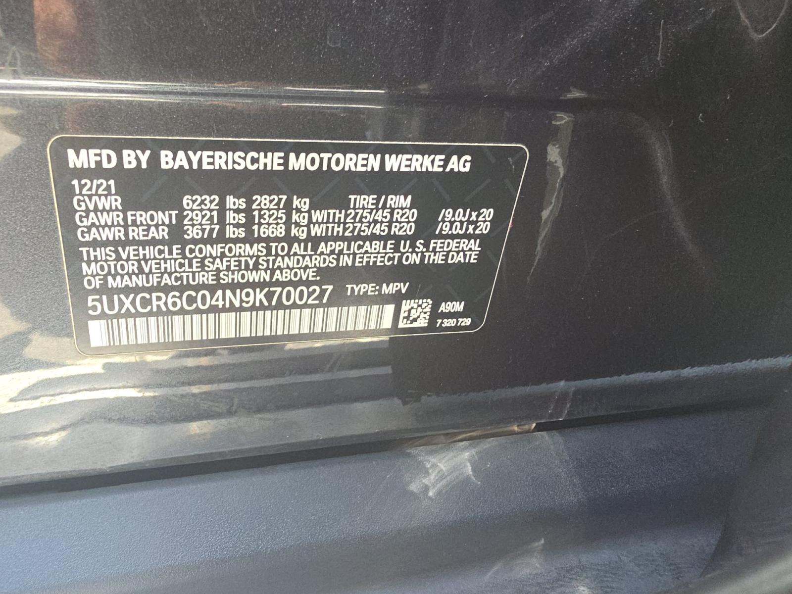 2022 BMW X5 xDrive40i AWD