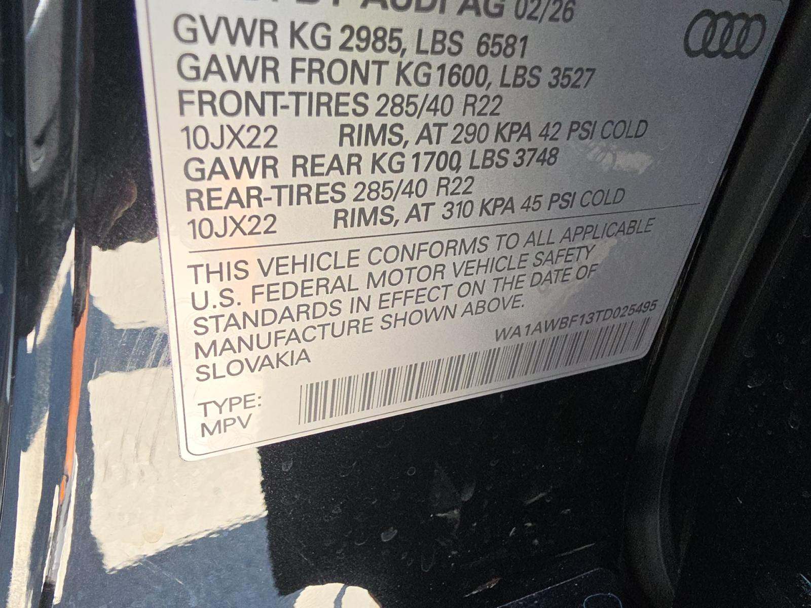 2026 Audi SQ8 Premium Plus AWD