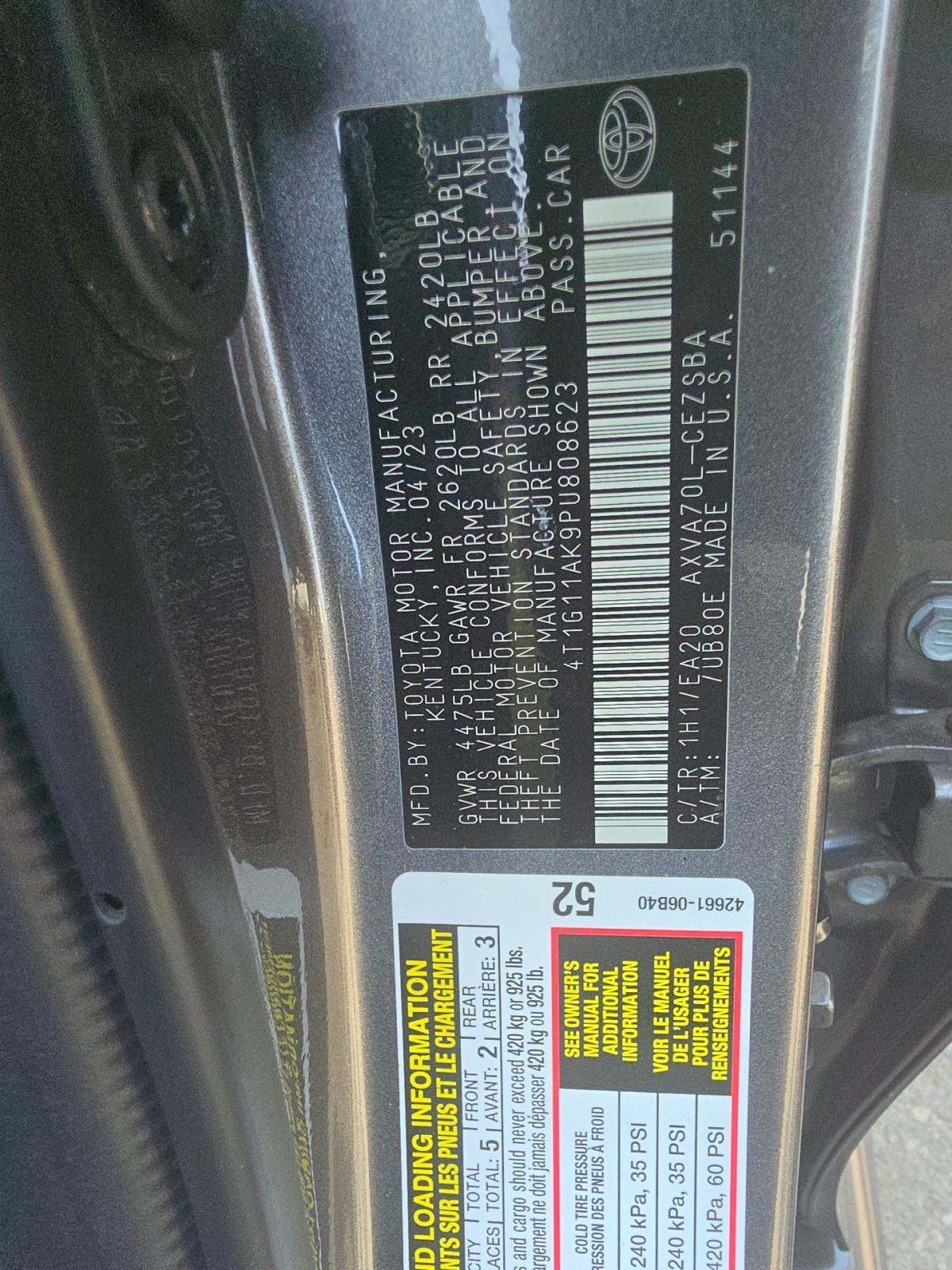 2023 Toyota Camry SE FWD