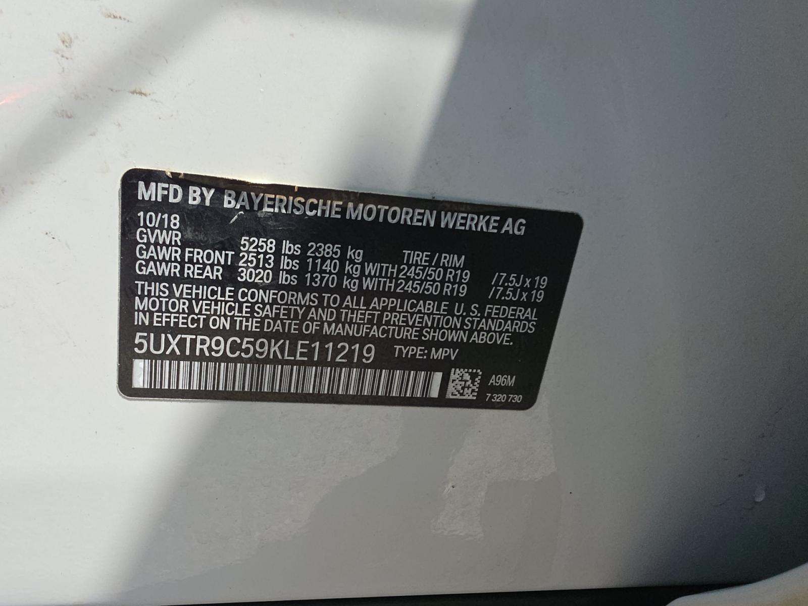 2019 BMW X3 xDrive30i AWD