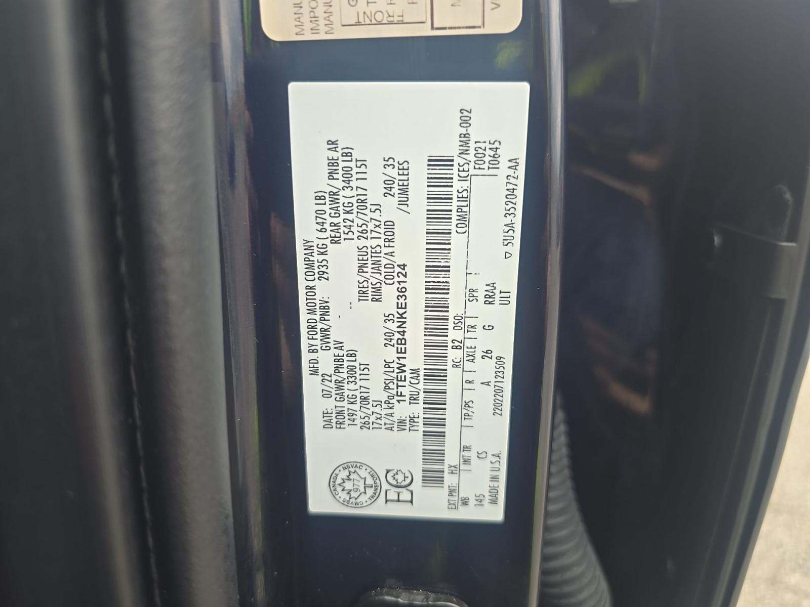 2022 Ford F-150 XL AWD
