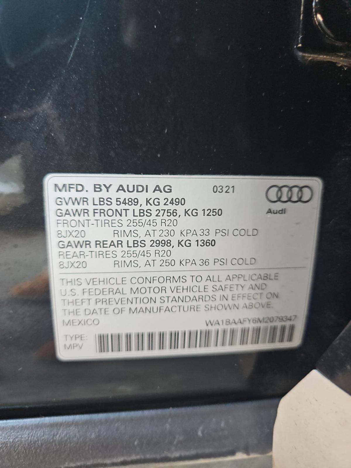2021 Audi Q5 Premium Plus AWD