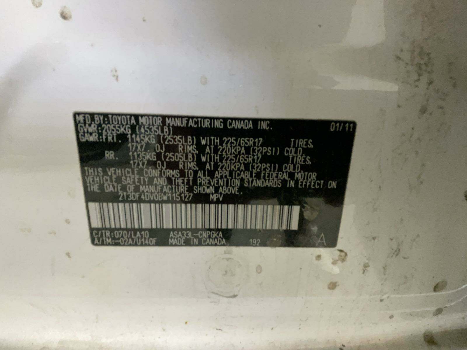 2011 Toyota RAV4 Ltd AWD