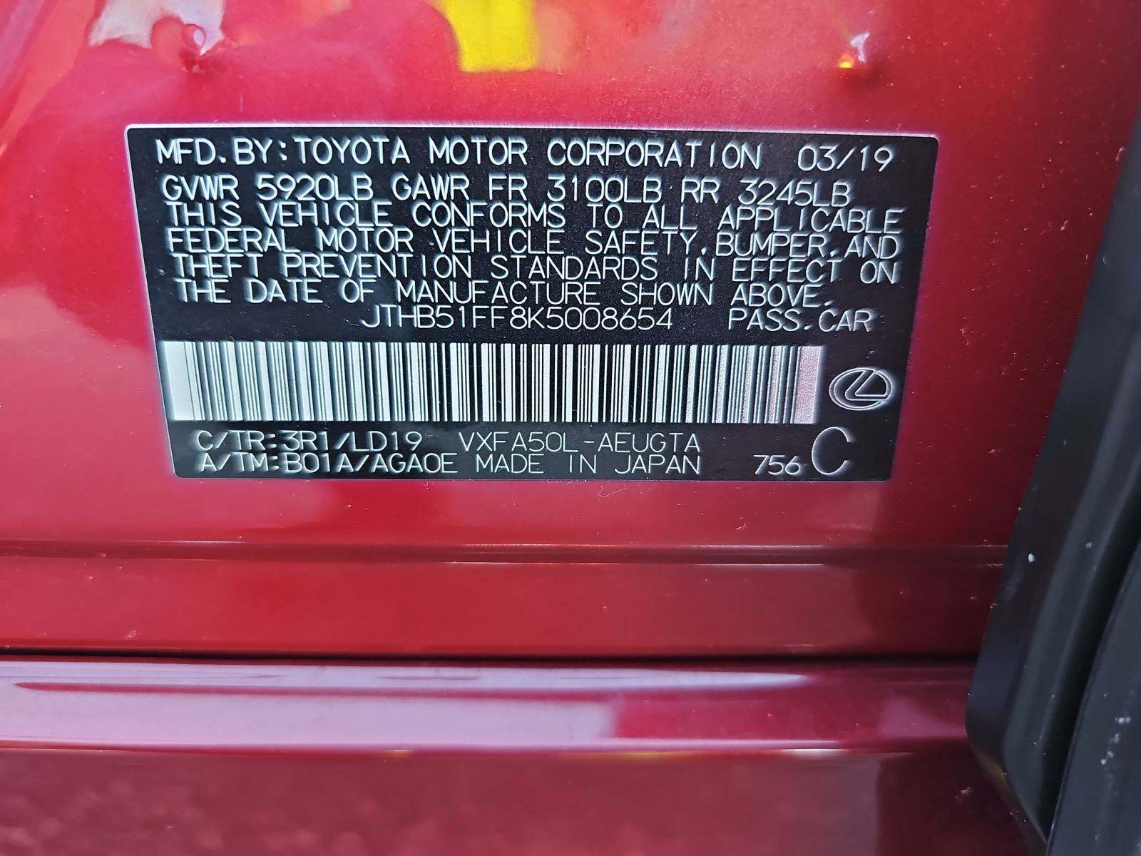 2019 Lexus LS LS 500 RWD