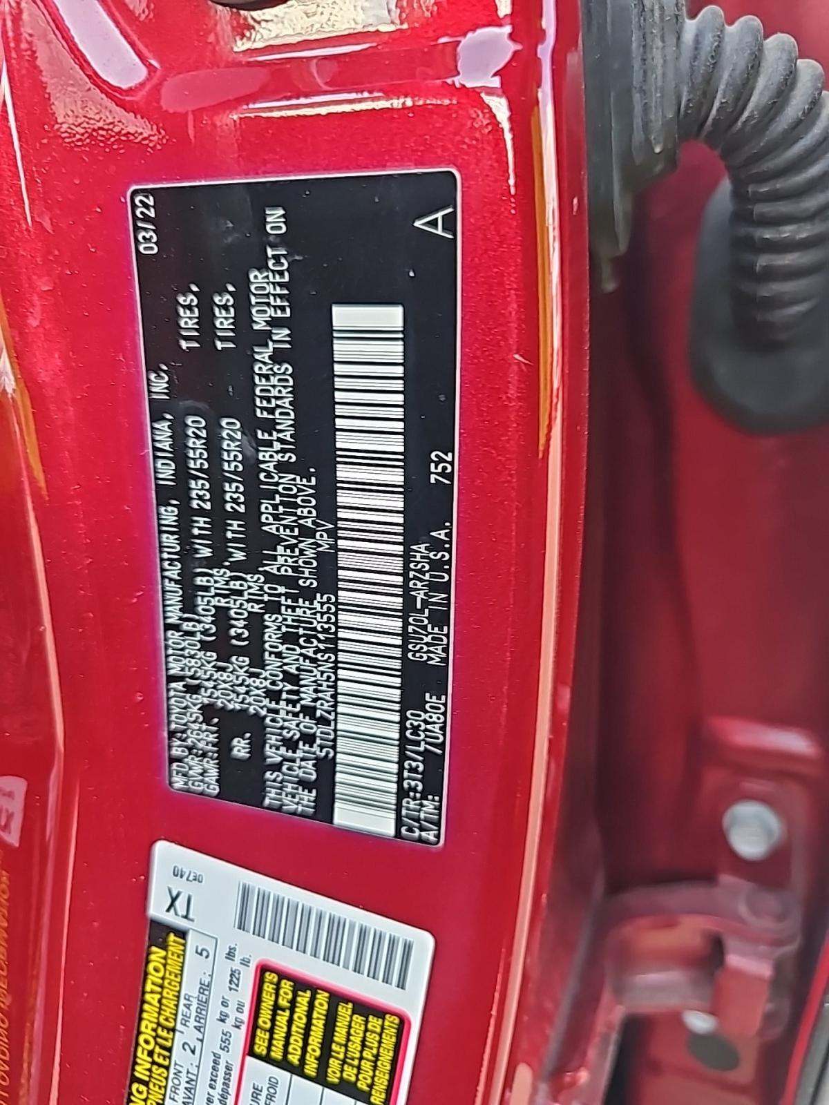 2022 Toyota Highlander XSE FWD