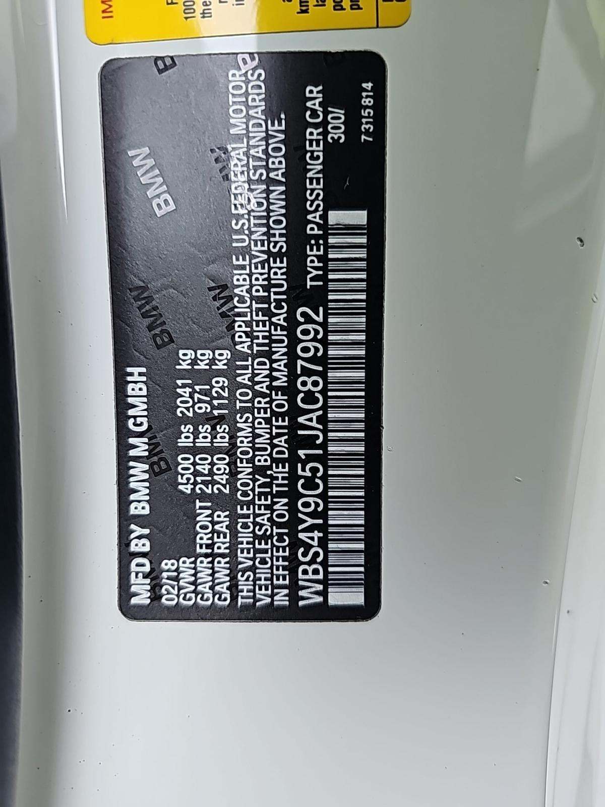 2018 BMW M4 Base RWD