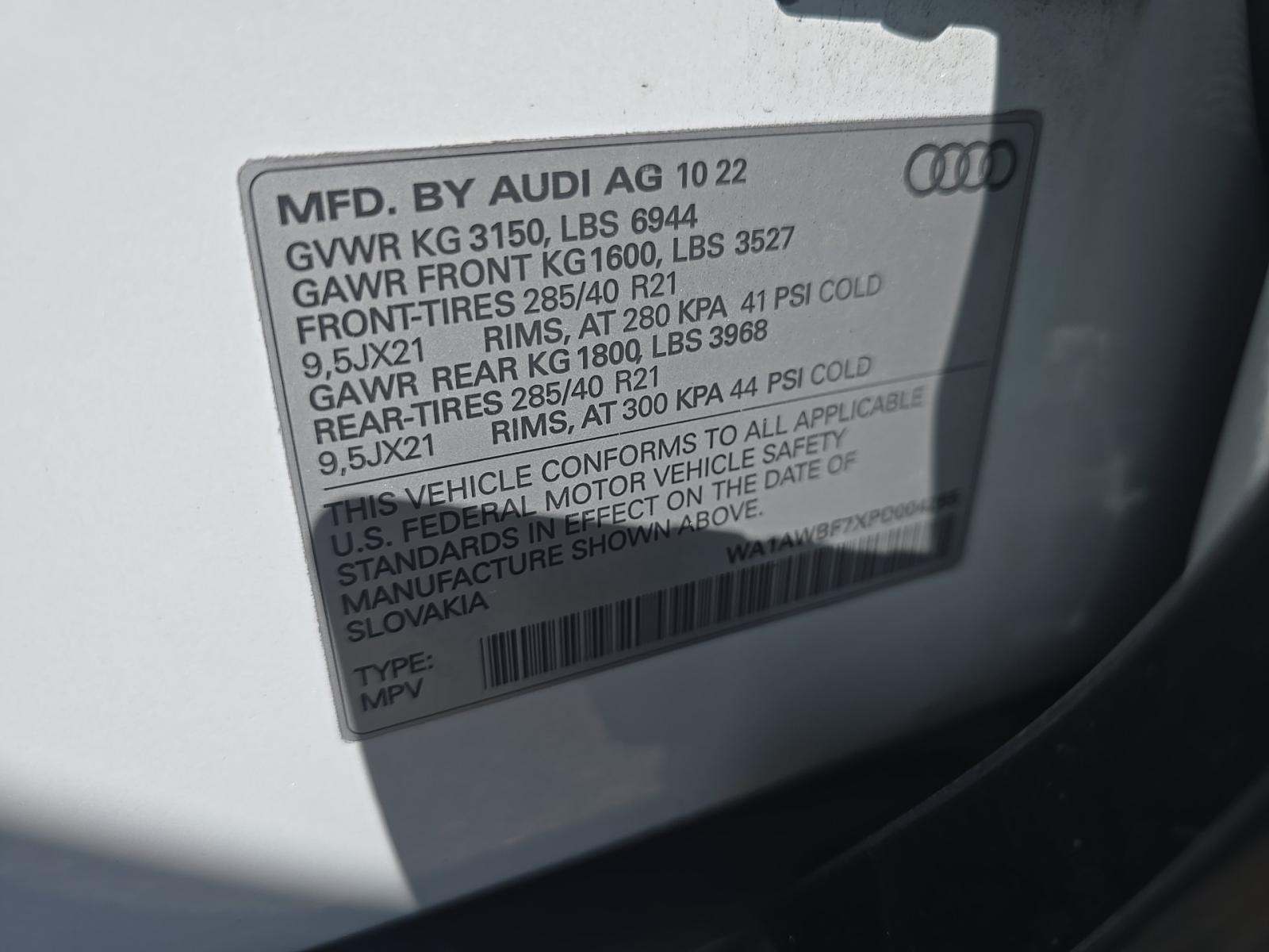 2023 Audi SQ7 Premium Plus AWD