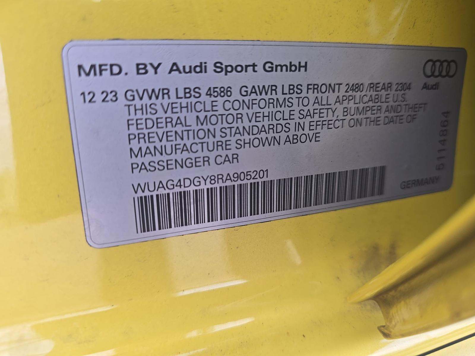 2024 Audi RS 3 Base AWD