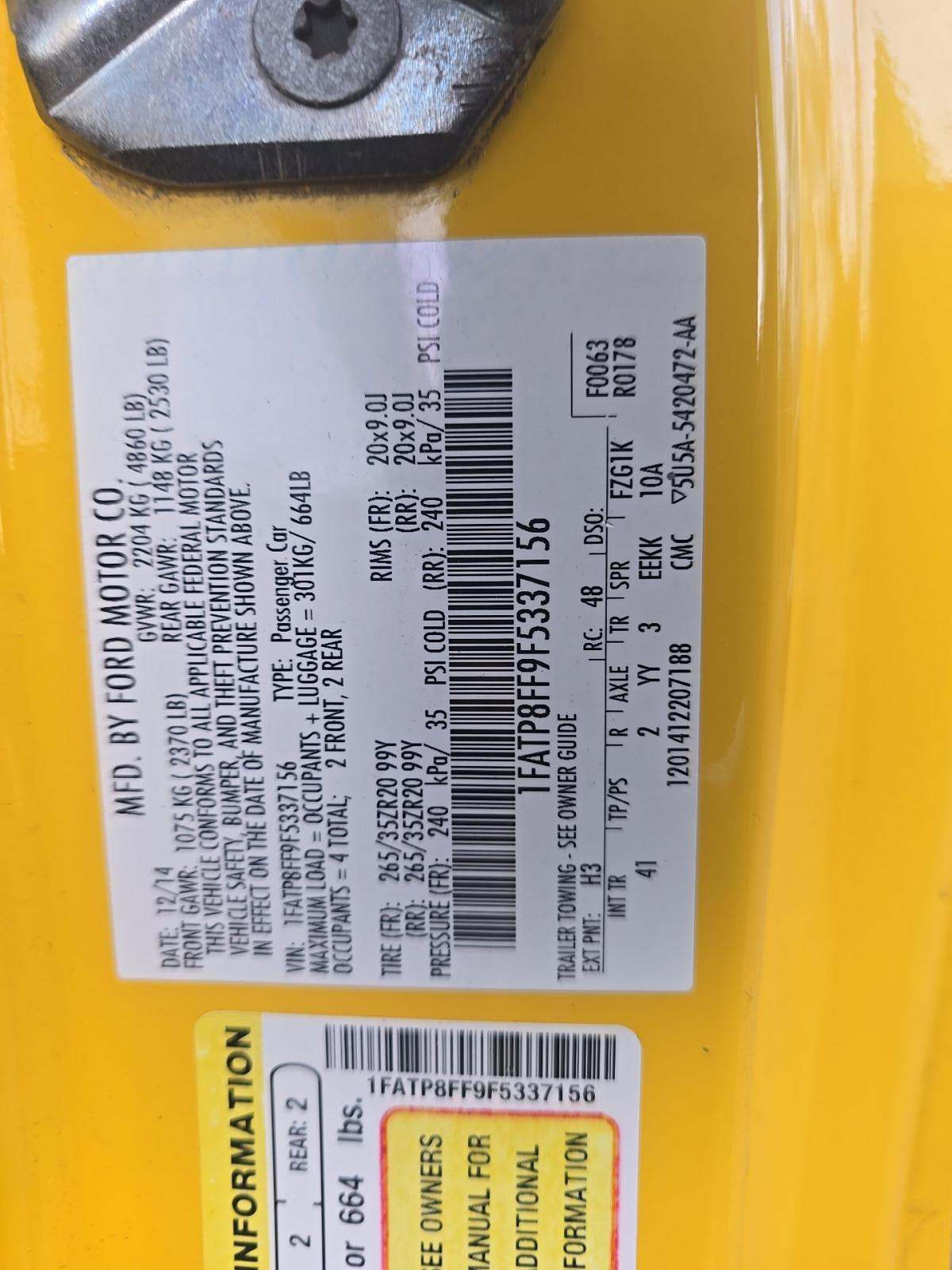 2015 Ford Mustang GT Premium RWD