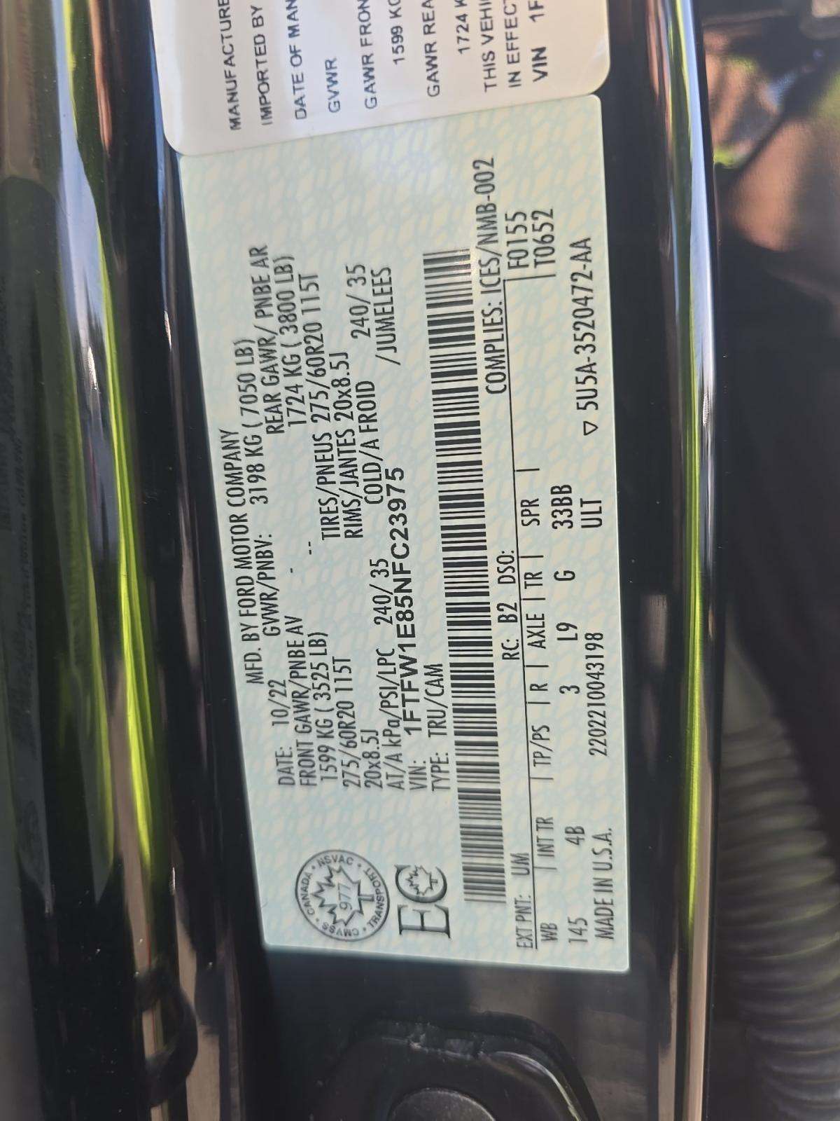 2022 Ford F-150 XLT AWD