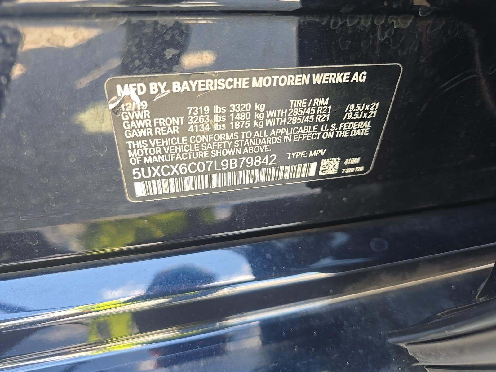 2020 BMW X7 M50i AWD