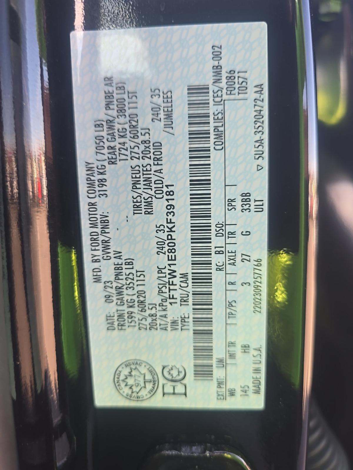 2023 Ford F-150 Lariat AWD