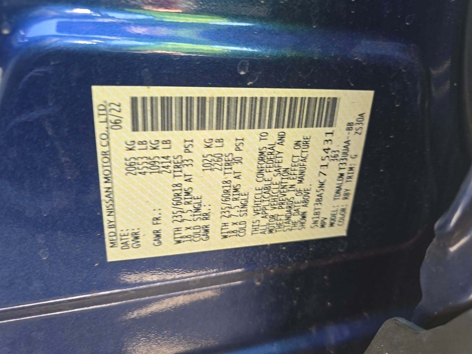 2022 Nissan Rogue SV FWD