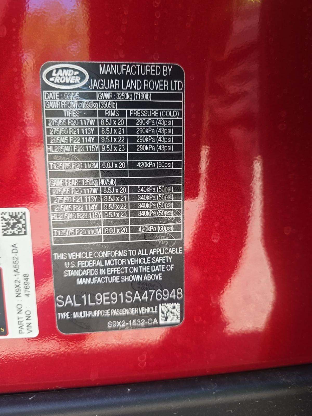 2025 Land Rover Range Rover Sport Dynamic SE AWD