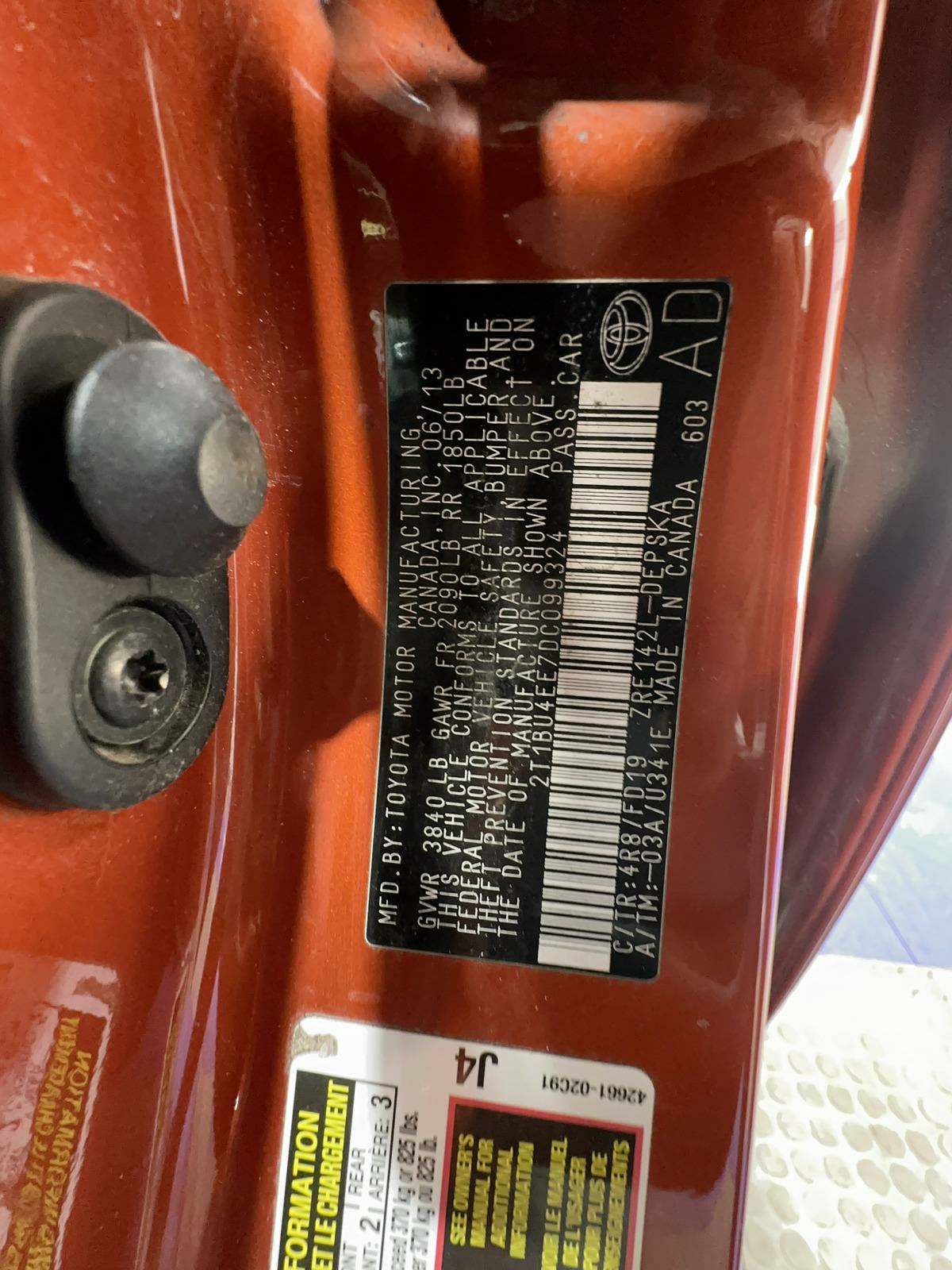 2013 Toyota Corolla S Special Edition FWD