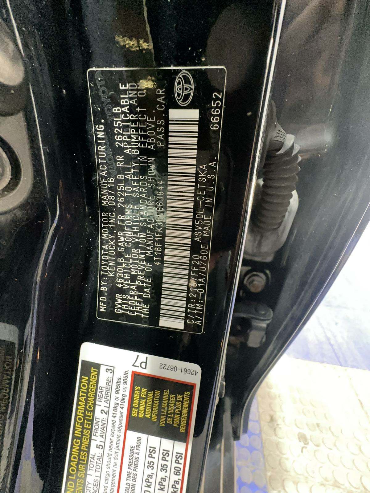 2017 Toyota Camry SE FWD