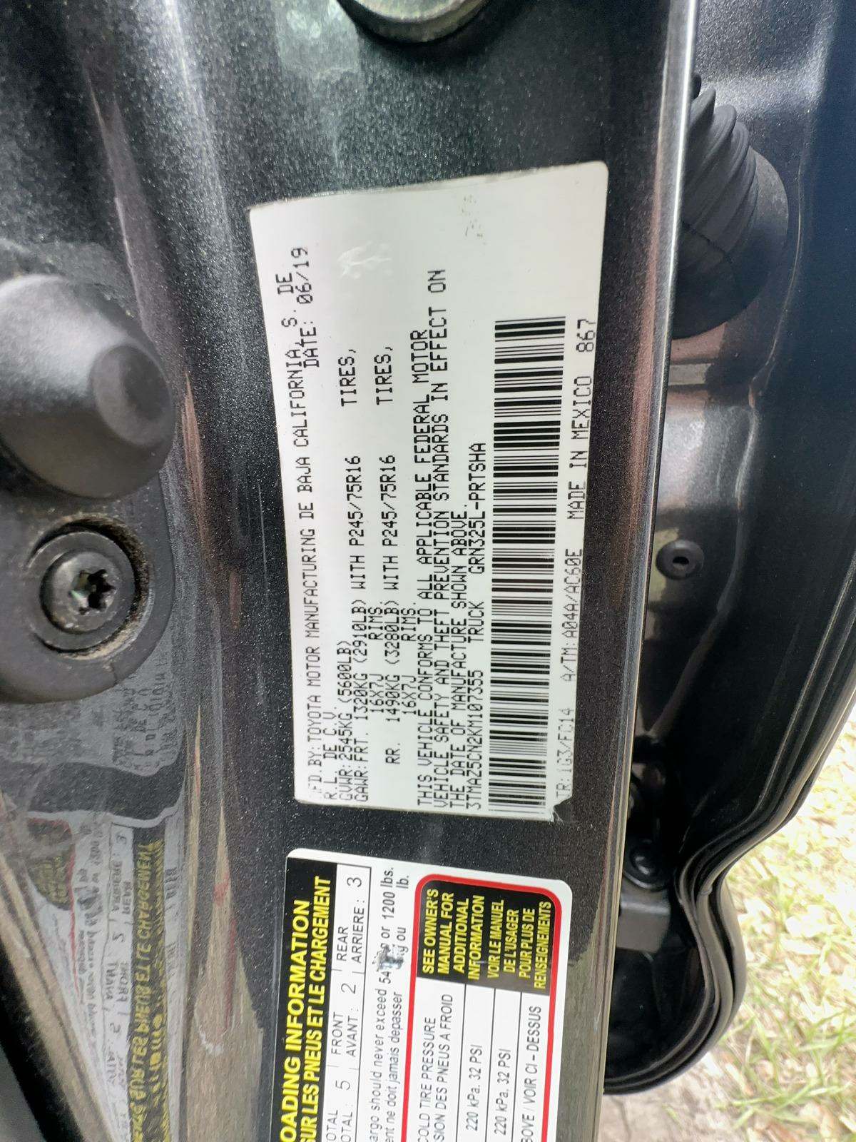 2019 Toyota Tacoma SR5 RWD