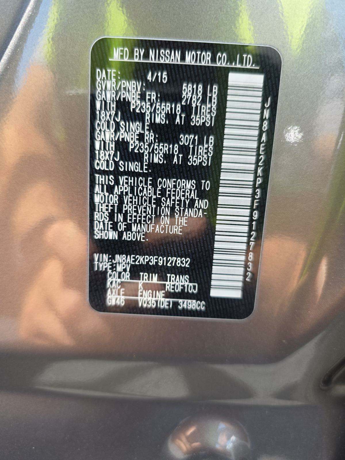 2015 Nissan Quest SL FWD