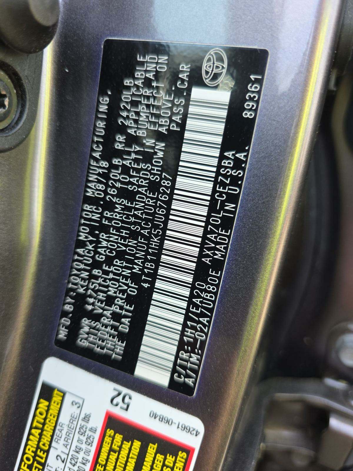 2018 Toyota Camry SE FWD