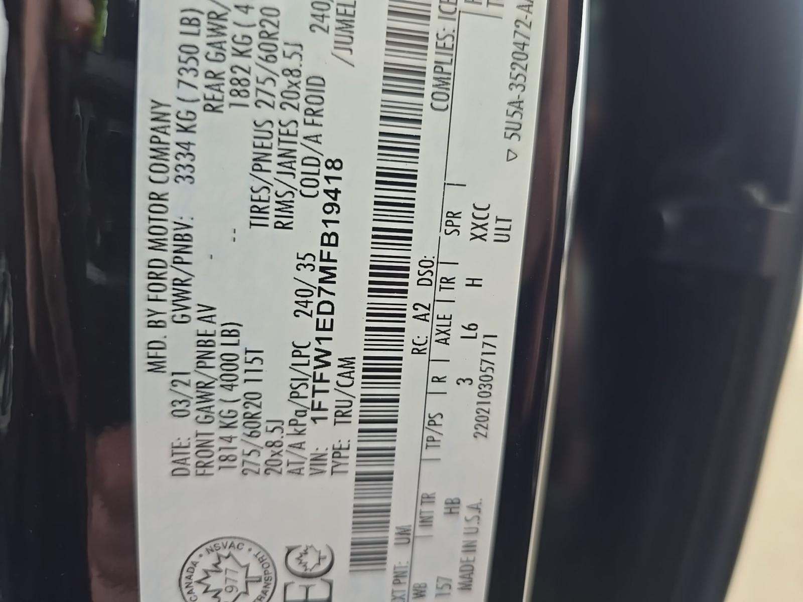 2021 Ford F-150 Hybrid Lariat AWD