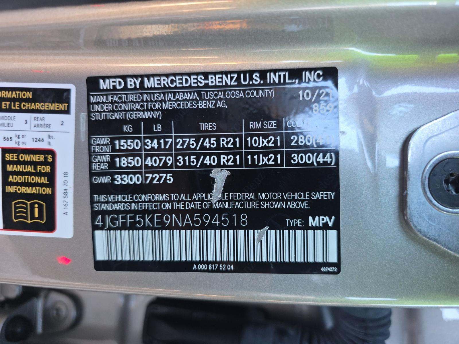 2022 Mercedes-Benz GLS GLS 450 AWD